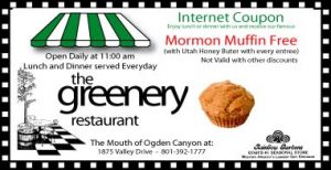 Greenery Mormon Muffin coupon